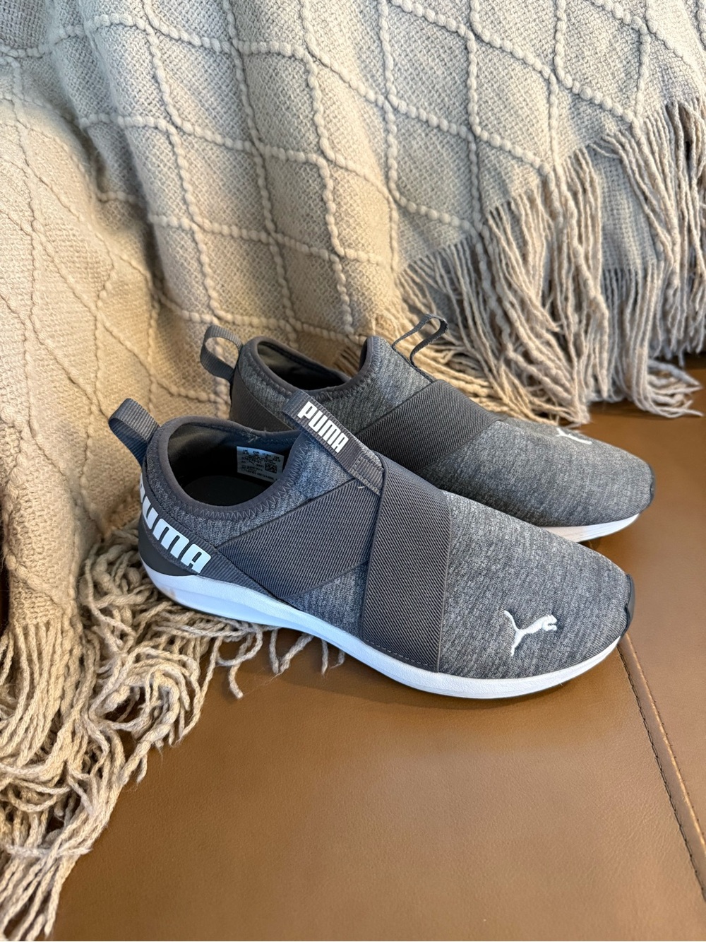 PUMA Women’s Slip-On Athletic Sneakers - Grey